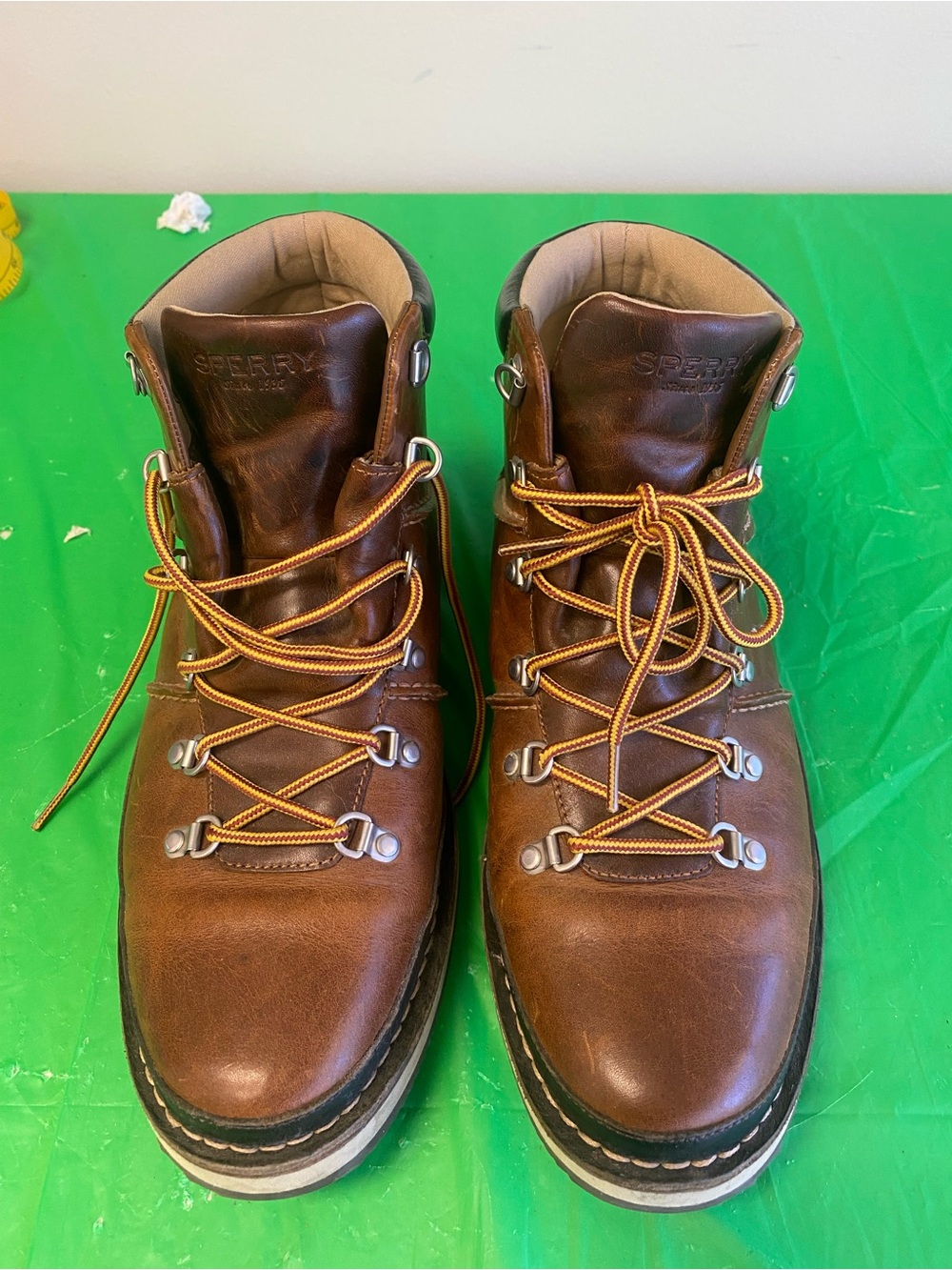 Sperry Brown Leather Lace-Up Men's Outdoor Boots
